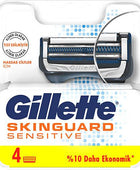 Gillette Skinguard Sensitive Yedek Tıraş Bıçağı 4'lü - Bonherre