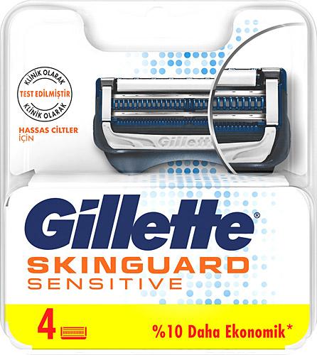 Gillette Skinguard Sensitive Yedek Tıraş Bıçağı 4'lü - Bonherre