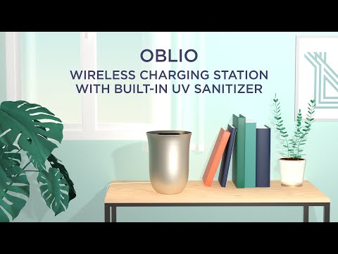 Lexon Oblio Kablosuz Şarj Cihazı Siyah
