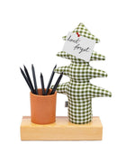 Kayigo Lavender Kalemlik & Notluk - Yeşil Pötikareli Çam - Bonherre