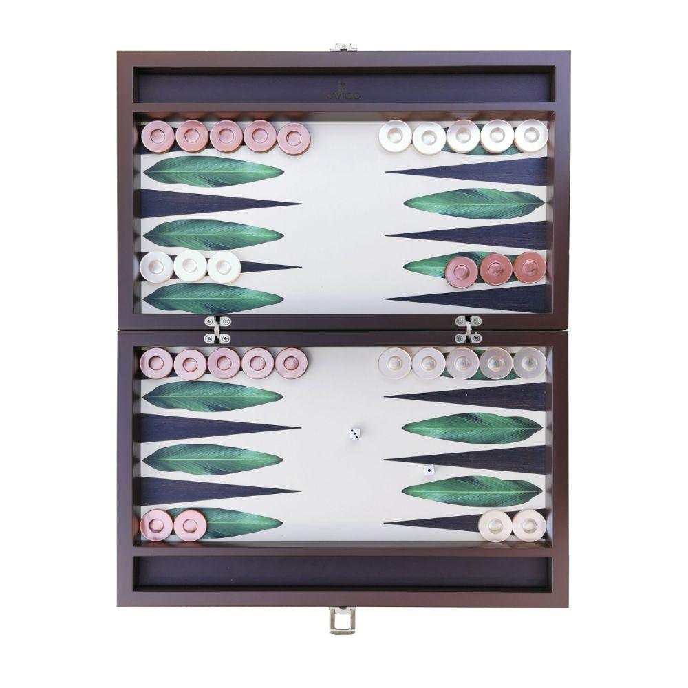 KAYIGO TAVLA YEŞİL YAPRAK DESENLİ - Bonherre