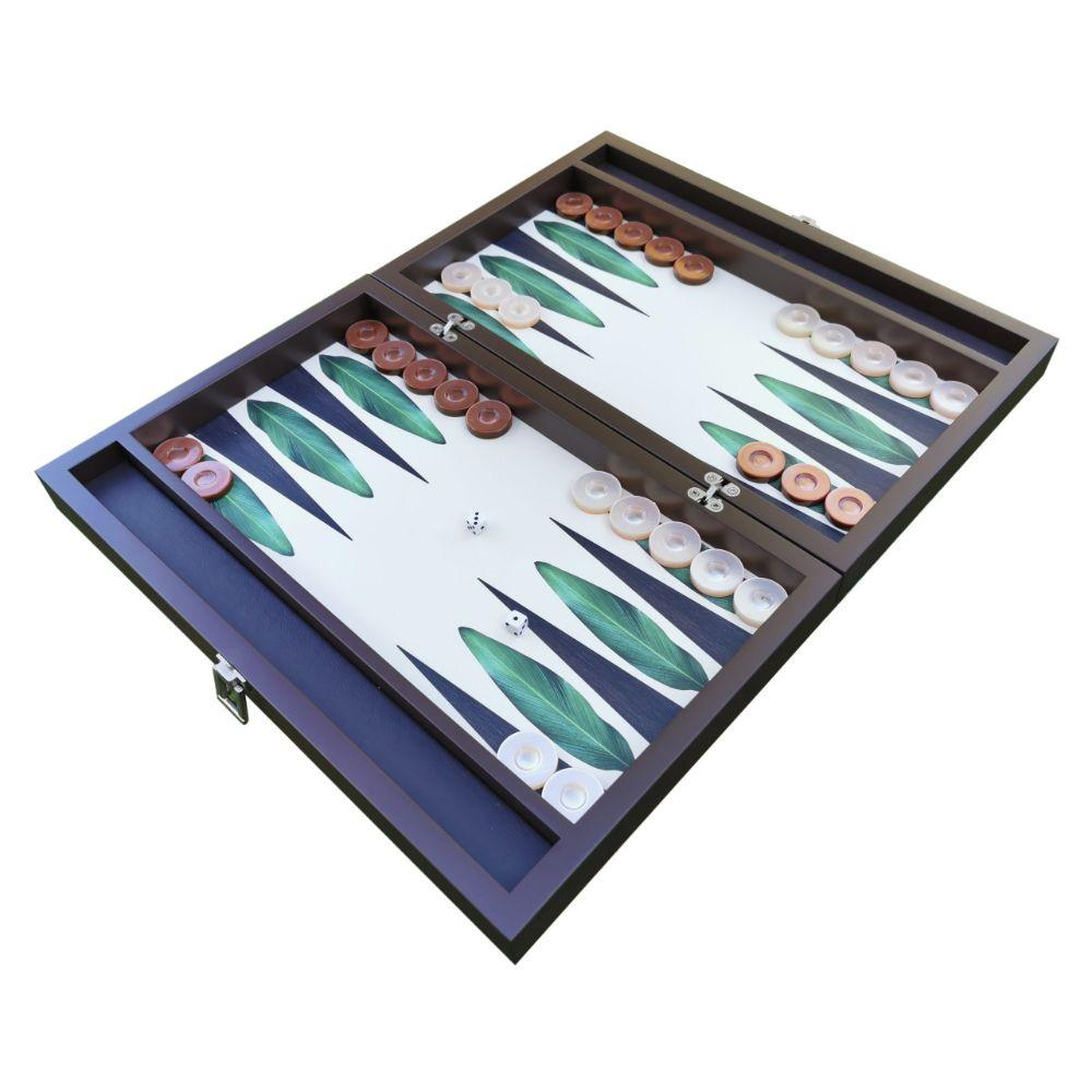 KAYIGO TAVLA YEŞİL YAPRAK DESENLİ - Bonherre