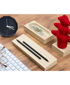 Kayigo Woody Krem Üçlü Ofis Seti - Kırmızı Çam - Bonherre