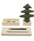 Kayigo Woody Krem Üçlü Ofis Seti - Yeşil Çam - Bonherre