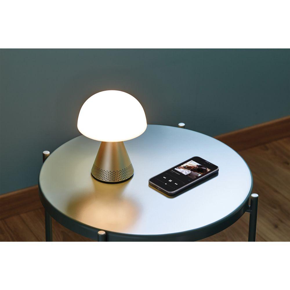 Mina L Led Lamba ve  Bluetooth Hoparlör Dore - Bonherre