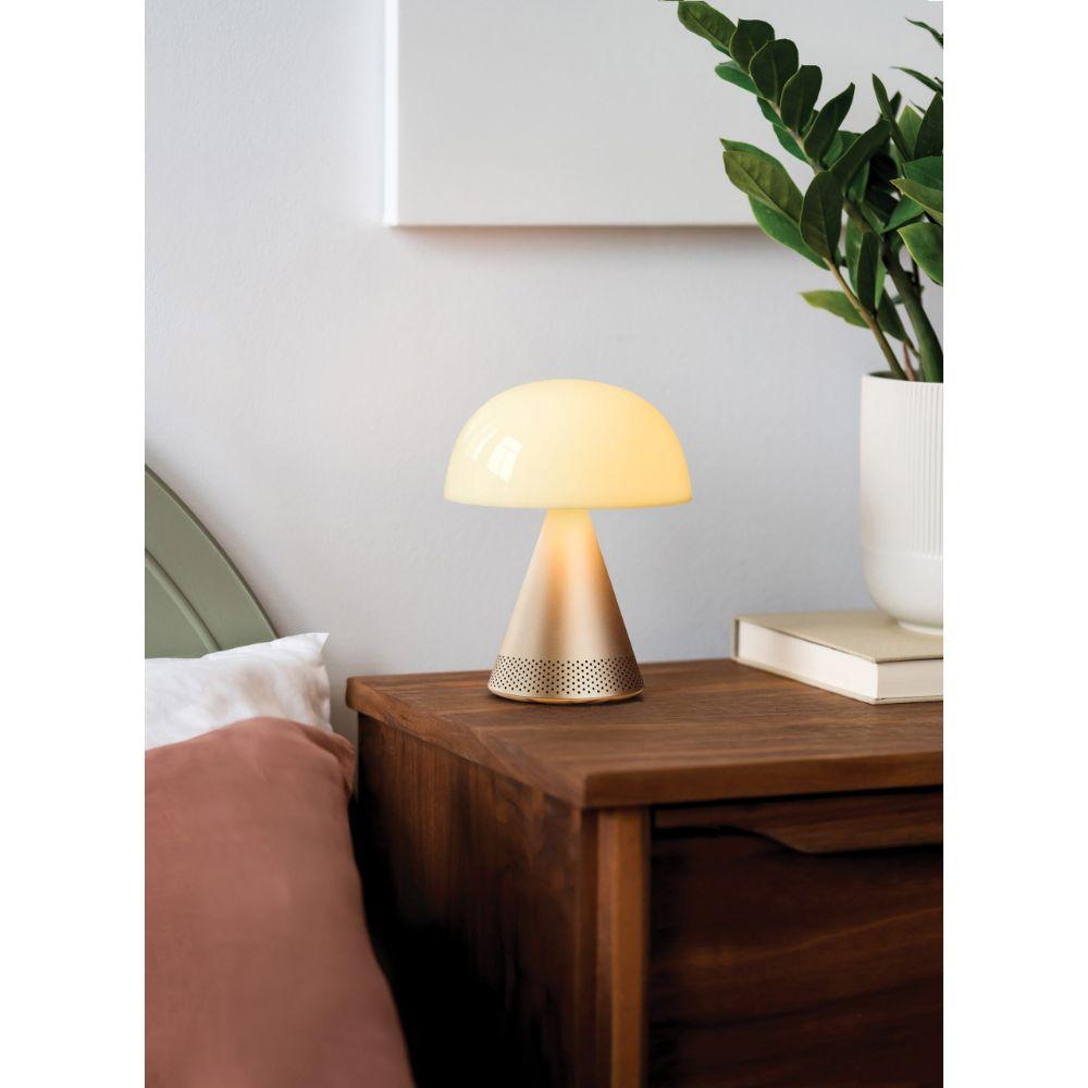 Mina L Led Lamba ve  Bluetooth Hoparlör Dore - Bonherre