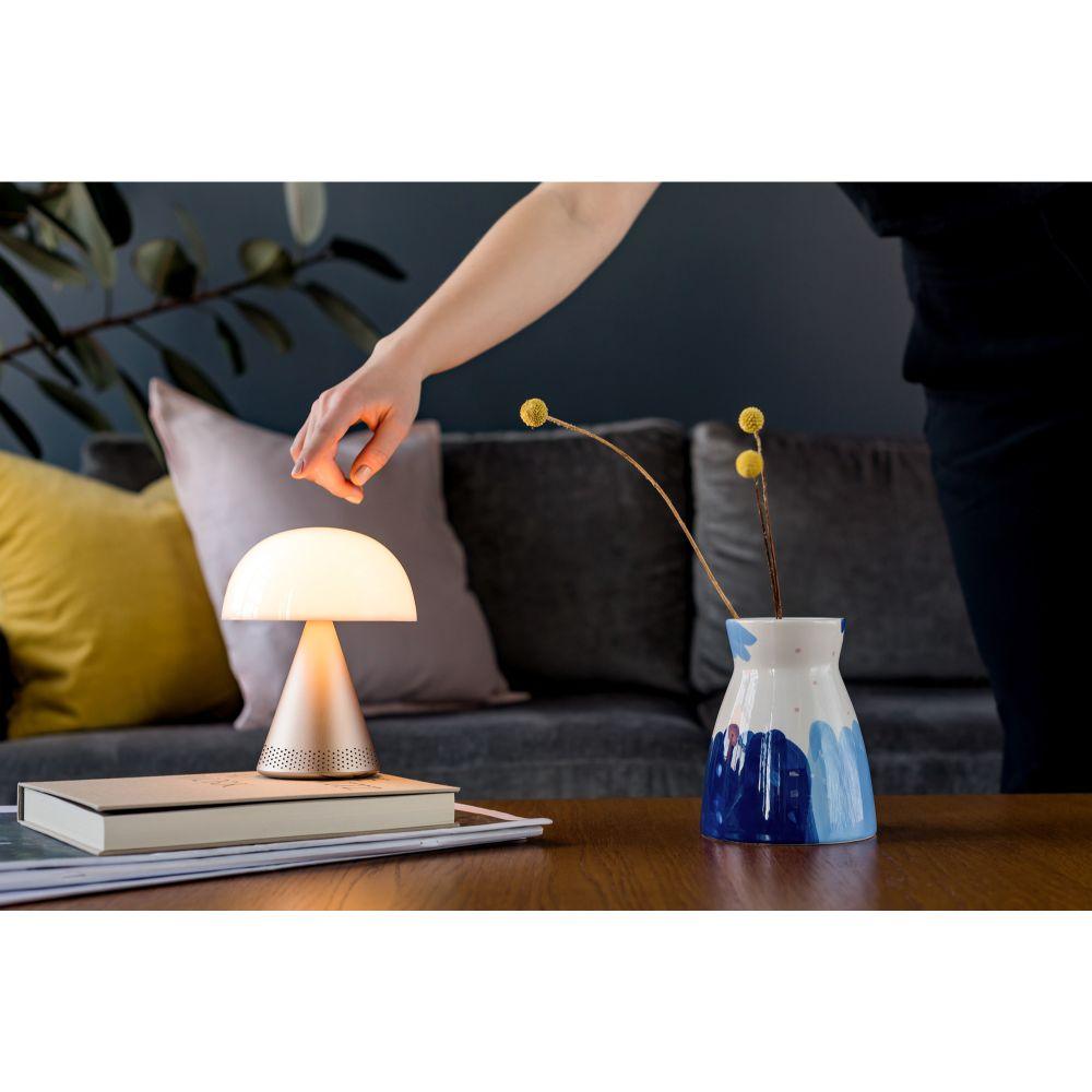 Mina L Led Lamba ve  Bluetooth Hoparlör Dore - Bonherre