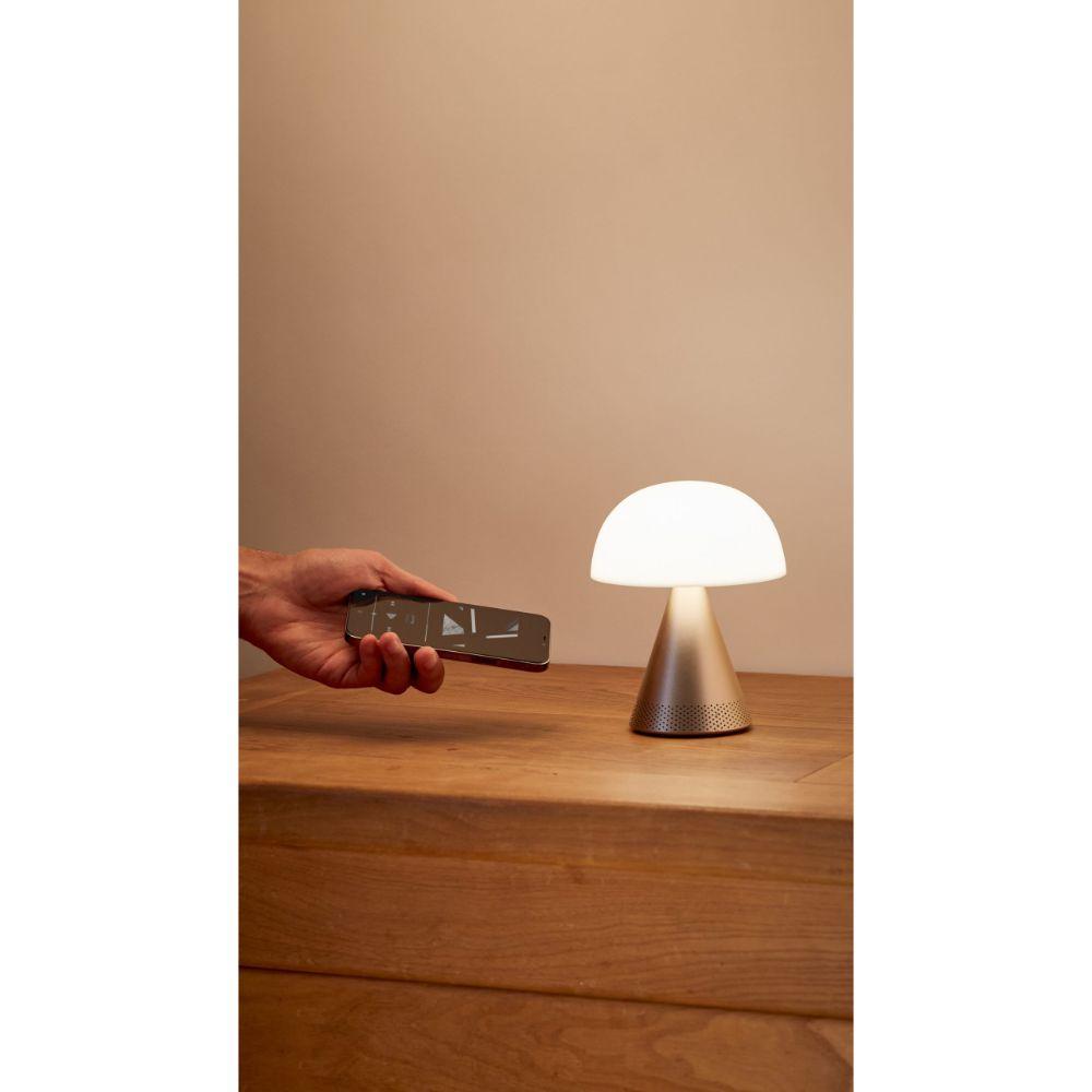 Mina L Led Lamba ve  Bluetooth Hoparlör Dore - Bonherre