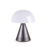 Mina L Led Lamba ve  Bluetooth Hoparlör Metalik Gri - Bonherre