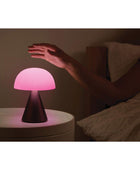 Mina L Led Lamba ve  Bluetooth Hoparlör Metalik Gri - Bonherre