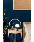 Mina L Led Lamba ve  Bluetooth Hoparlör Metalik Gri - Bonherre