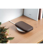 Lexon Powersound Deri Kablosuz Şarj Cihazı ve Bluetooth Hoparlör Kahverengi