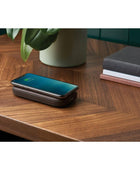 Lexon Powersound Deri Kablosuz Şarj Cihazı ve Bluetooth Hoparlör Kahverengi