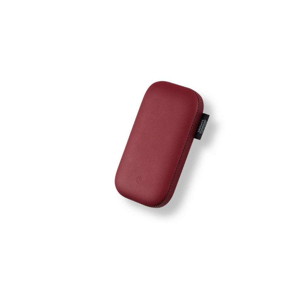 Powersound Deri Kablosuz  Şarj Cihazı ve Bluetooth Hoparlör Kırmızı - Bonherre