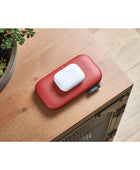 Powersound Deri Kablosuz  Şarj Cihazı ve Bluetooth Hoparlör Kırmızı - Bonherre