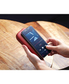 Powersound Deri Kablosuz  Şarj Cihazı ve Bluetooth Hoparlör Kırmızı - Bonherre