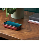 Powersound Deri Kablosuz  Şarj Cihazı ve Bluetooth Hoparlör Kırmızı - Bonherre