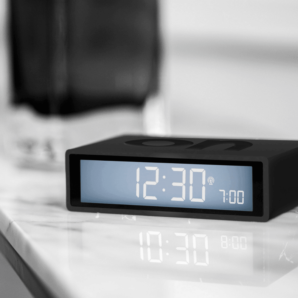Flip+ Alarm Saat - Siyah - Bonherre