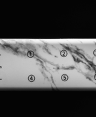 Miami Radyolu Saat - Beyaz Mermer - Bonherre