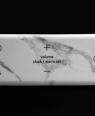 Miami Radyolu Saat - Beyaz Mermer - Bonherre