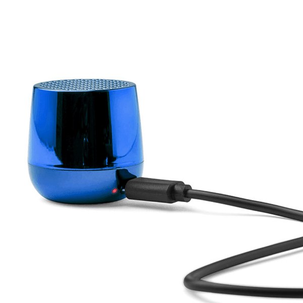 Mino+ Chrome Bluetooth Hoparlör - Metalik Mavi - Bonherre