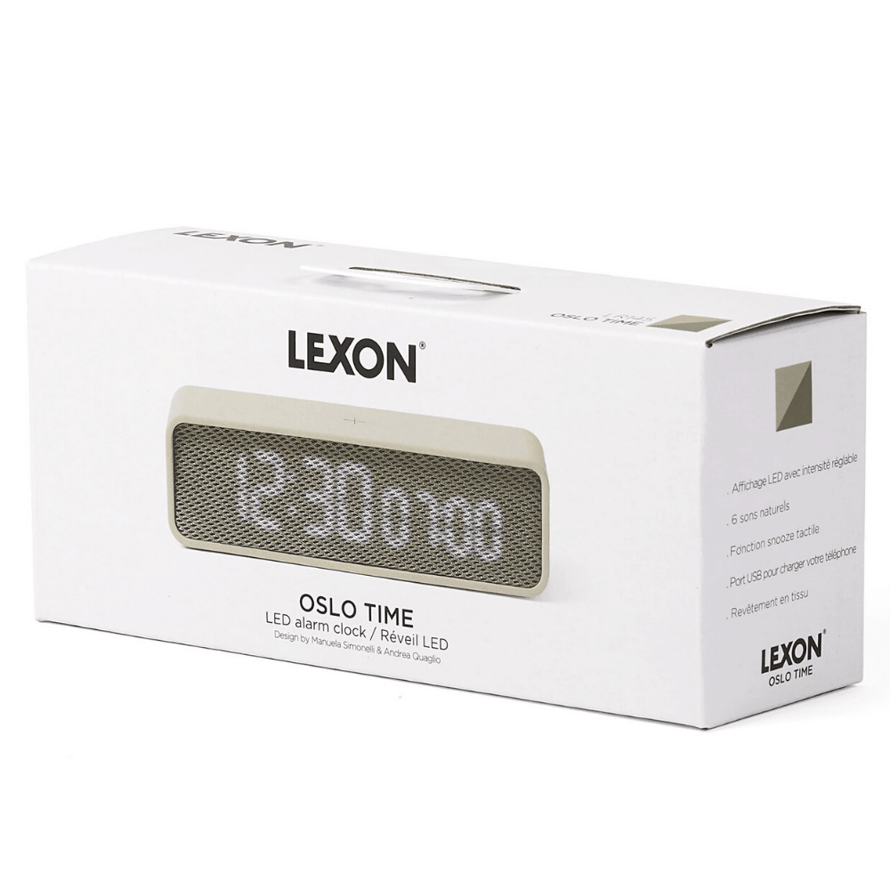 Oslo Alarm Saat - Gri - Yeşil - Bonherre