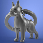 Boxer Köpek Anahtarlık - Bonherre