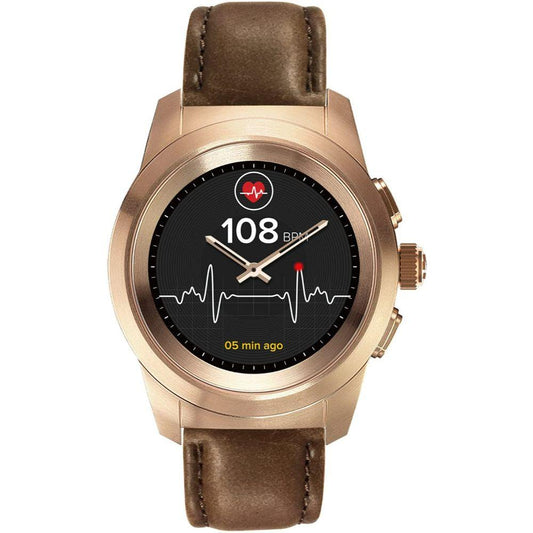 Zetime Hibrid Saat Vintage Deri Kordon - Bonherre