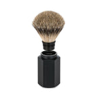 Hexagon Tıraş Fırçası - Silvertip Fibre - Siyah - Bonherre