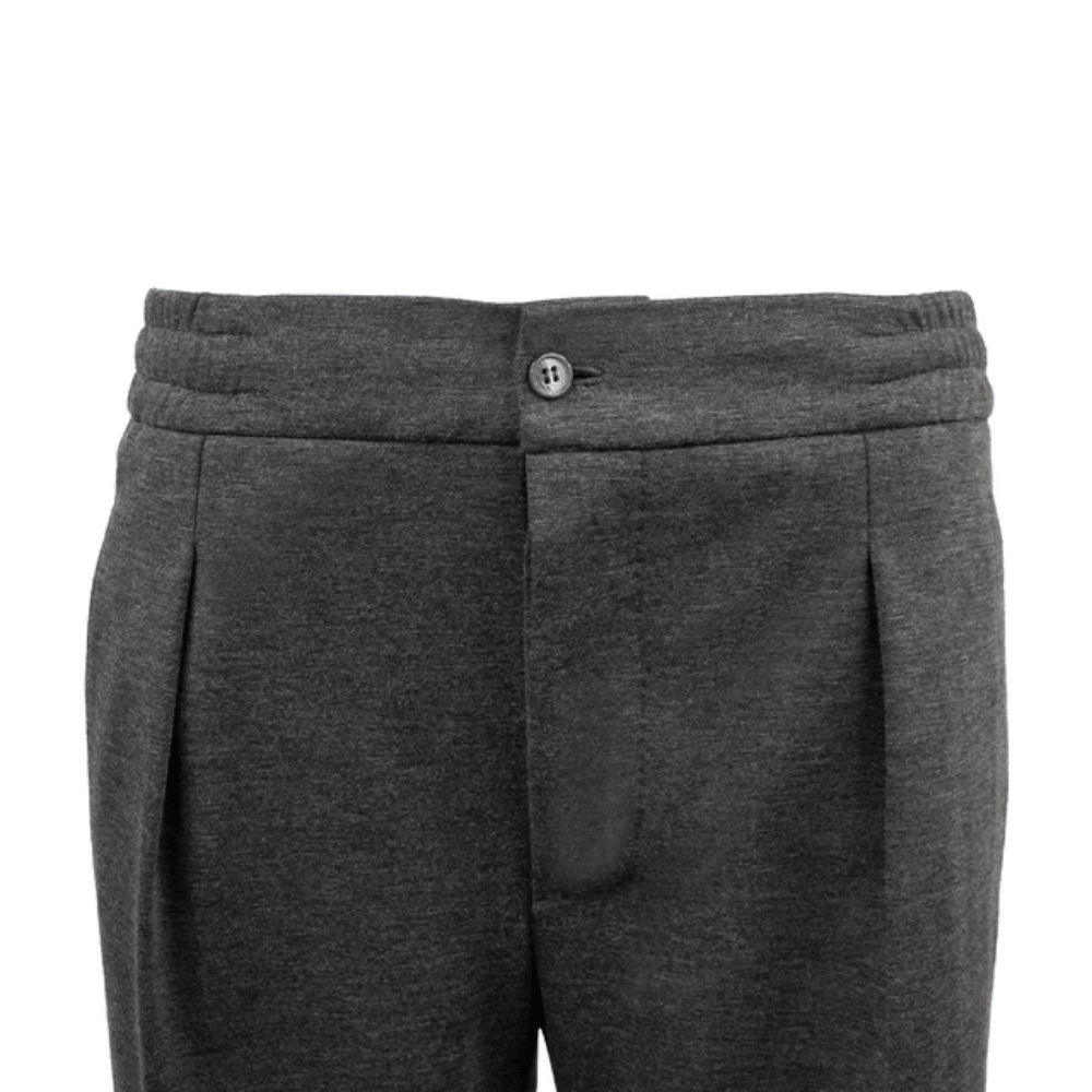 Jogging In Sardinia Koyu Gri Beli Lastikli Pantolon - Bonherre