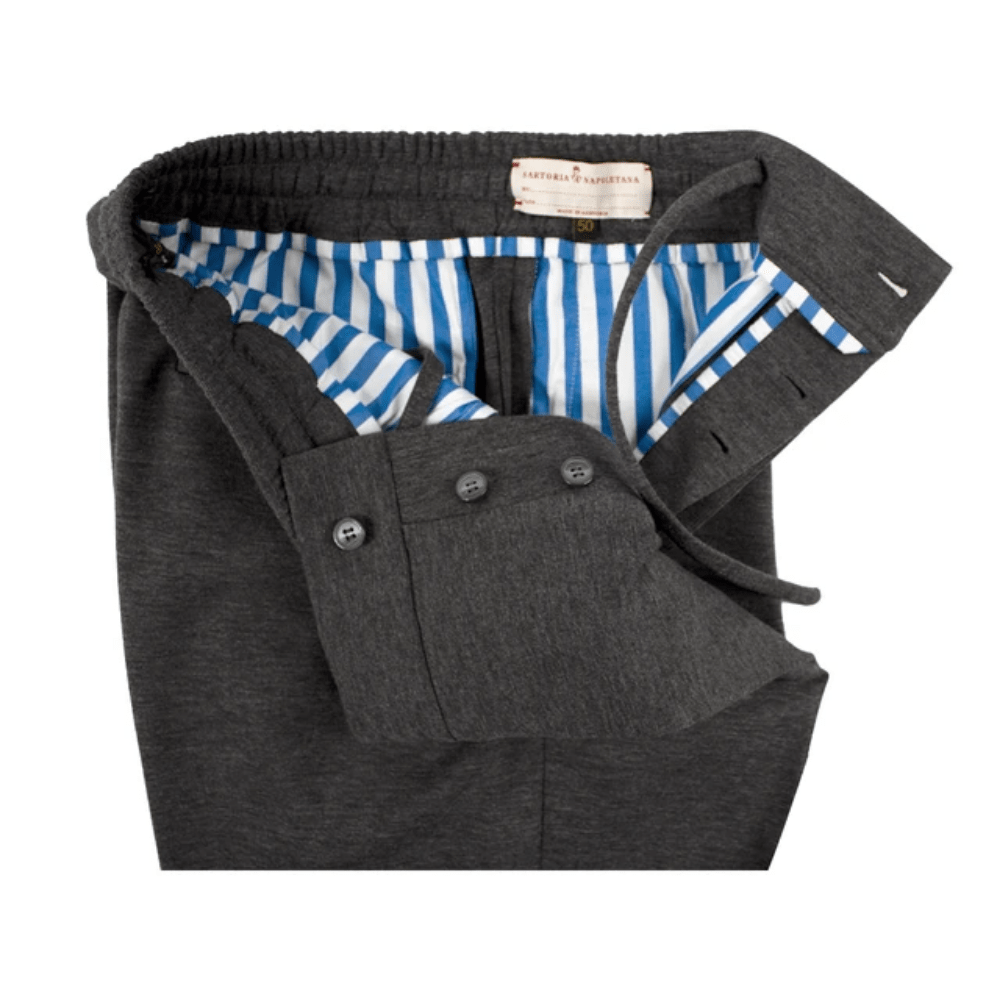 Jogging In Sardinia Koyu Gri Beli Lastikli Pantolon - Bonherre