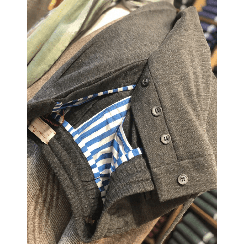 Jogging In Sardinia Koyu Gri Beli Lastikli Pantolon - Bonherre