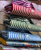 Riviera Di Perla Açık Mavi Çizgili Beyaz Gömlek - Bonherre