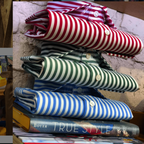 Riviera Di Perla Açık Mavi Çizgili Beyaz Gömlek - Bonherre