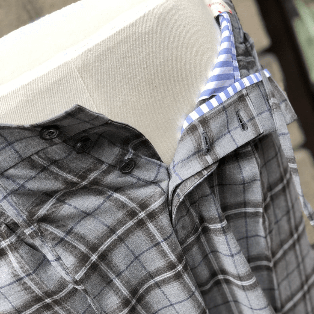 Jogging In Brera Kareli Beli Lastikli Pantolon - Bonherre