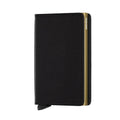 Slimwallet Crisple Siyah/Altın Cüzdan - Bonherre