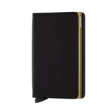Slimwallet Crisple Siyah/Altın Cüzdan - Bonherre