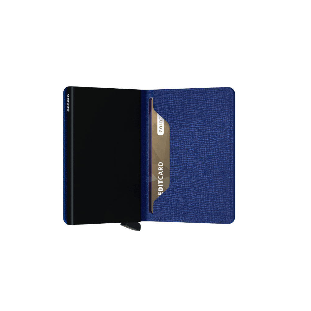 Slimwallet Crisple Mavi Cüzdan - Bonherre