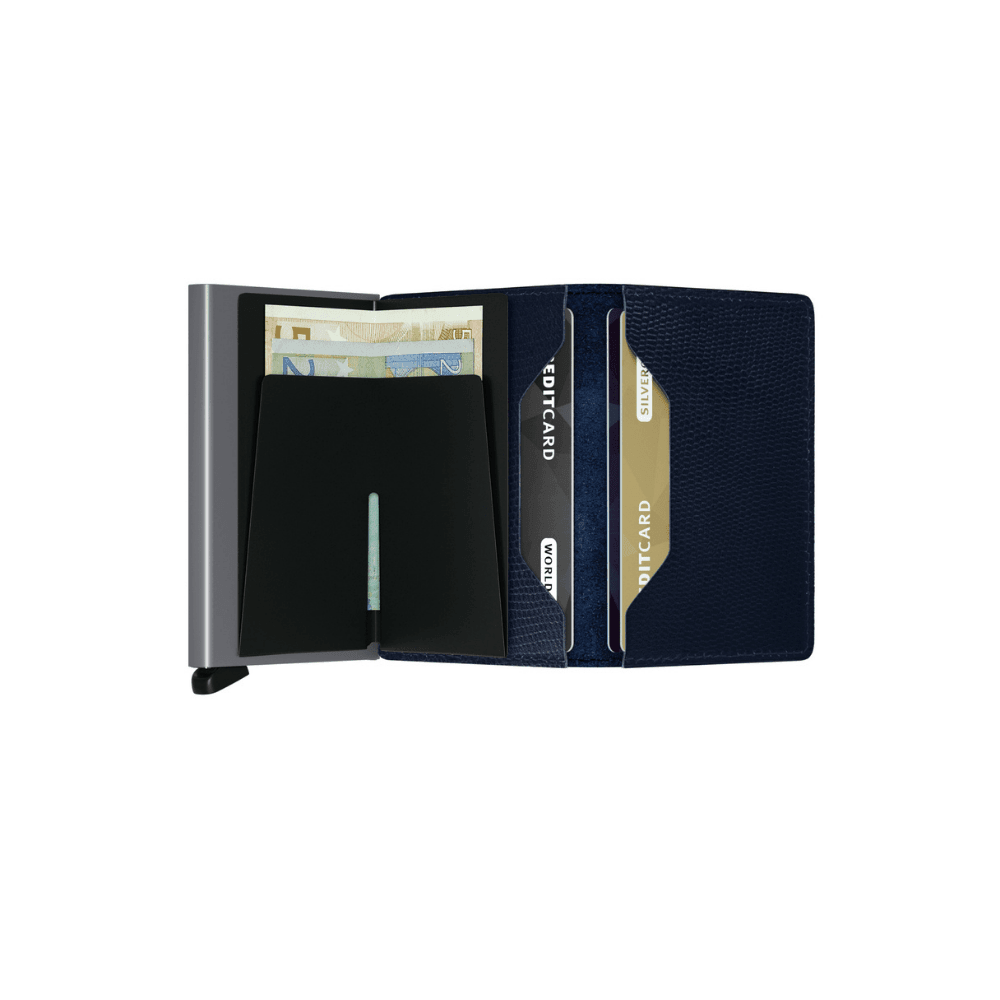 Slimwallet Rango Mavi/Titanium Cüzdan - Bonherre