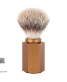 Hexagon Tıraş Fırçası - Silvertip Fibre - Bronz - Bonherre
