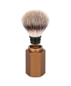 Hexagon Tıraş Fırçası - Silvertip Fibre - Bronz - Bonherre