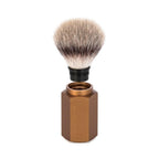 Hexagon Tıraş Fırçası - Silvertip Fibre - Bronz - Bonherre
