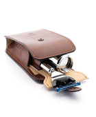 Seyahat Tıraş Seti Çantası - Kahverengi - Bonherre