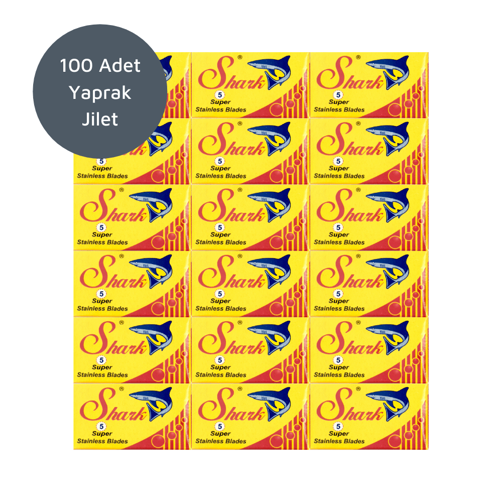 Shark Super Stainless Yaprak Jilet - 100'lü paket - Bonherre