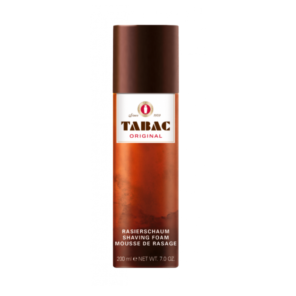 Bonherre mağazasından Tabac Original, sakalları hızla yumuşatan 200 ml yoğun ve kremsi maskülen tıraş köpüğü.