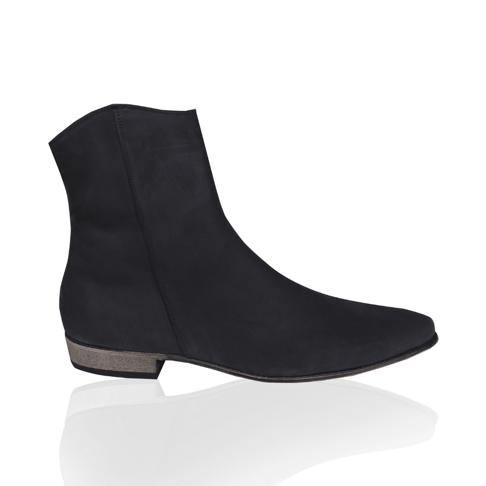 Neil Stacked HeelBot - Lacivert - Bonherre