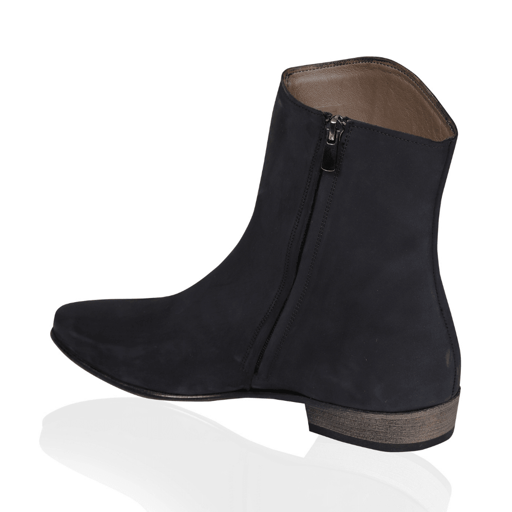 Neil Stacked HeelBot - Lacivert - Bonherre